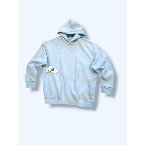 Vuori Restore Oversized Hoodie Light Mist M Organic Cotton French Terry Jumper - Picture 7 of 13